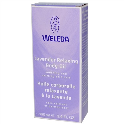 Weleda, Лавандовое расслабляющее масло для тела, 3,4 жидких унций (100 мл)
