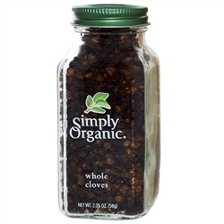 Simply Organic, Целая гвоздика, 2,05 унции (58 г)