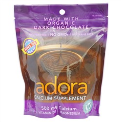Adora, Добавка с кальцием, с натуральным темным шоколадом, 30 дисков