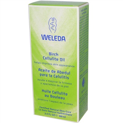 Weleda, Масло от целлюлита с экстрактом березы, 3,4 жидких унции (100 мл)