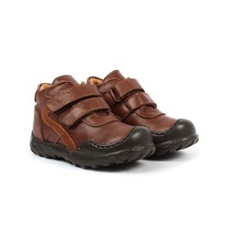 Brown Samson Athletic Leather Boot - Boys Dogi Kids Footwear
