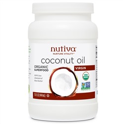 Nutiva, Nutiva, Nurture Vitality, кокосовое масло, холодной выжимки, 15 жидких унций (444 мл)