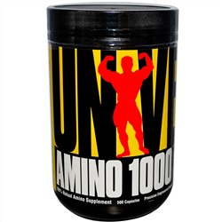 Universal Nutrition, Amino 1000, специально разработанная аминокислотная формула, 500 капсул
