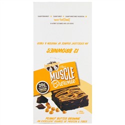 Lenny & Larry's, Брауни с арахисовым маслом Muscle Brownie, 12 брауни по 65 г/шт. (2.29 oz)