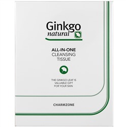 Charmzone, Ginkgo Natural, All-In-One Cleansing Tissue, 110 Sheets