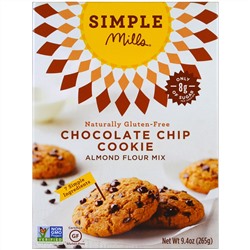 Simple Mills, Не содержит глютен, смесь из миндальной муки, печенье с шоколадной крошкой , 9.4 унции (265 г)