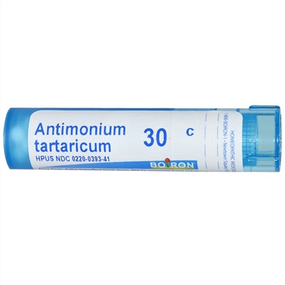 Boiron, Single Remedies, Антимониум тартарикум, 30C, прибл. 80 гранул