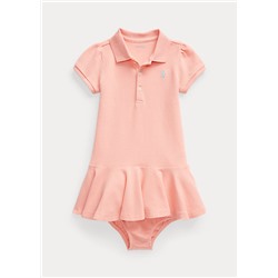 Baby Girl Piqué Polo Dress & Bloomer