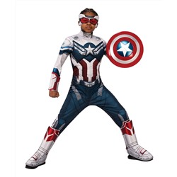 Captain America Sam Wilson Deluxe Costume - Boys