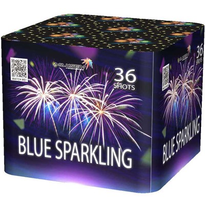 Фейерверк SB-36-03 Искрящийся синий / Blue Sparkling (1,2" х 36)