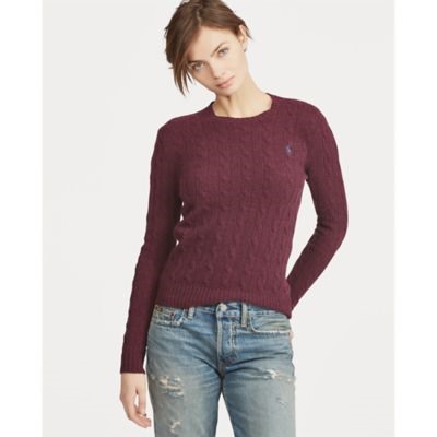 POLO RALPH LAUREN Cable Wool Crewneck Sweater
