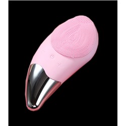 [MEZONICA] Щетка для очищения и массажа кожи лица электрическая силиконовая РОЗОВАЯ Sonic Facial Brush Silicone Guasha Pink, 1 шт