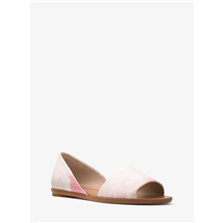 Mallory Tie-Dye Leather D’Orsay Flat