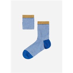 Kurze Socken mit Glitzerrand für Mädchen