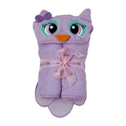 Frenchie Mini Couture Purple Owl Towel