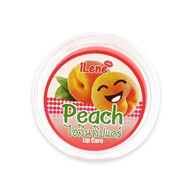 ILENE  Lip care Peach Бальзам увлажняющий для губ Персик 10г