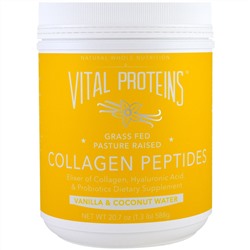 Vital Proteins, Пептиды коллагена, Ваниль & кокосовая вода, 20.7 унции (588 г)