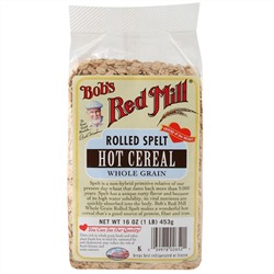 Bob's Red Mill, Спельта плющенная, Hot Cereal, 16 унций (453 г)