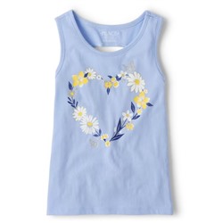 The Children’s Place  Girls Graphic Cut Out Tank Top - Whirlwind