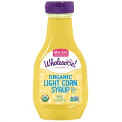 Wholesome Sweeteners, Inc., Легкий органический кукурузный сироп, аромат ванили 11,2 унций (317 г)