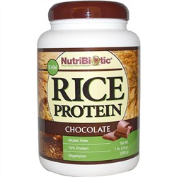 NutriBiotic, Рисовый белок с шоколадом, 1 фунт и 6.9 унций (650 г)