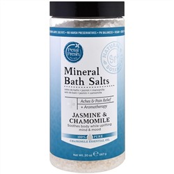 Petal Fresh, Минеральная соль для ванн, жасмин и ромашка, 20 унций (567 г)