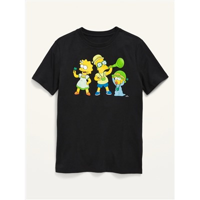 The Simpsons™ Matching Gender-Neutral St. Patrick's Day Graphic T-Shirt for Kids