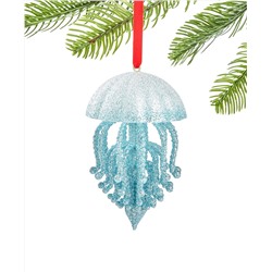 Holiday Lane Seaside Glittered Jellyfish Ornament, Created for Macy's