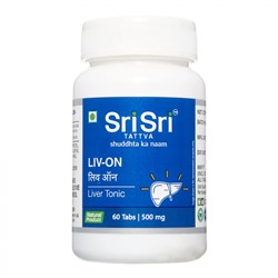 SRI SRI Liv-On Лив-Он для очищения организма, улучшения работы печени 60таб