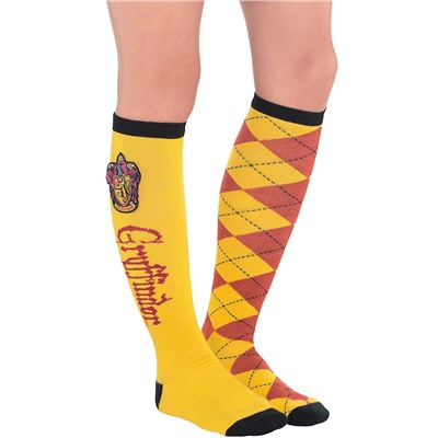 Adult Mismatched Gryffindor Knee-High Socks - Harry Potter