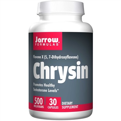 Jarrow Formulas, Хризин, 500 мг, 30 капсул