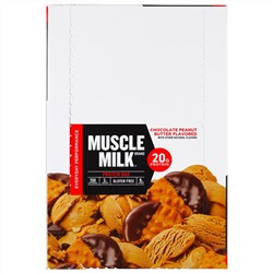 Cytosport, Inc, Muscle Milk, Protein Bar, Chocolate Peanut Butter , 12 Bars, 2.25 oz (64 g) Each