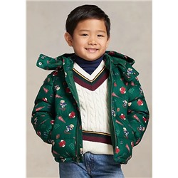 Boys 2-7 Polo Bear Water-Repellent Down Jacket