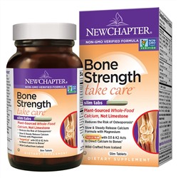 New Chapter, "Прочность костей, будь осторожен", пищевая добавка для поддержания прочности костей, 180 маленьких таблеток