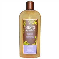 Hugo Naturals, Балансирующий шампунь, чайное дерево и лаванда, 12 жидких унций (355 мл)