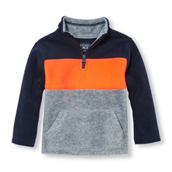 Toddler Boys Long Sleeve Neon Colorblock Glacier Fleece Half-Zip Pullover