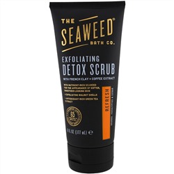 Seaweed Bath Co., Отшелушивающий скраб для выведения токсинов, освежающий, апельсин, эвкалипт и кедр, 6 жидких унций (177 мл)