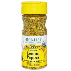 Frontier Natural Products, Смесь приправ с органическим лимоном и перцем, 70 г (2,5 унции)