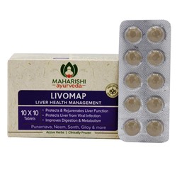 MAHARISHI AYURVEDA Livomap Ливомап для нормализации работы печени и очищения организма 100таб