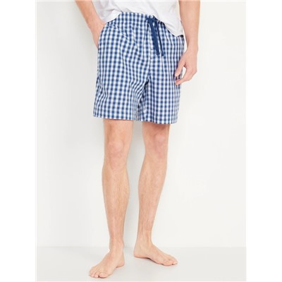 Soft-Washed Poplin Pajama Shorts for Men