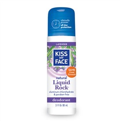 Kiss My Face, Liquid Rock, дезодорант без содержания парабена, с ароматом лаванды, 3 жидкие унции (88 мл)