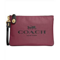 COACH Turnlock Pouch 26 With Horse And Carriage