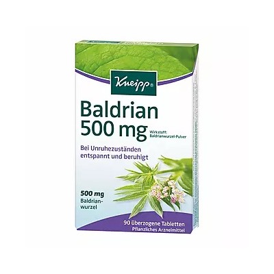 Kneipp Baldrian 500 mg überzogene Tabletten, 90 St