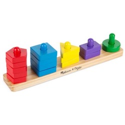 Развивающая игрушка Melissa & Doug Stack and Sort Board - Wooden Educational Toy With 15 Solid Wood Pieces