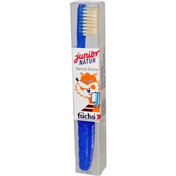 Fuchs Brushes, Junior Natur Natural Bristle Toothbrush, Child Medium