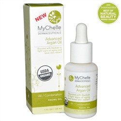 MyChelle Dermaceuticals, Аргановое масло для лица, для комбинированной кожи, 1 жидкая унция (30 мл)