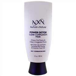 NXN, Nurture by Nature, Power Detox Clear Complexion Mask, Oily / Combination Skin, 3.3 oz (100 ml0