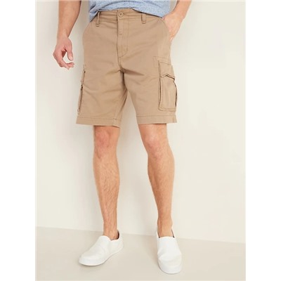 Lived-In Straight Cargo Shorts for Men -- 10-inch inseam
