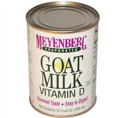 Meyenberg Goat Milk, Evaporated Goat Milk, Vitamin A & D, 12 fl oz (354 ml)