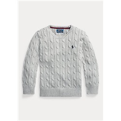 Boys 2-7 Cable-Knit Cotton Sweater